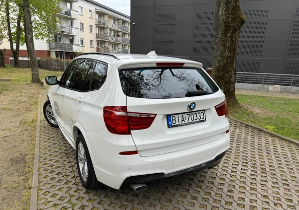 BMW X3 cena 68900 przebieg: 238323, rok produkcji 2013 z Białystok małe 436